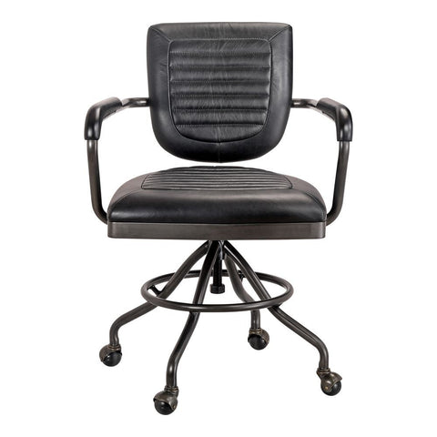Moes Home Foster Swivel Desk Chair Black