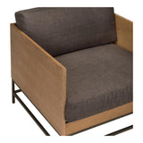 Moes Home Girona Arm Chair in Dark Grey