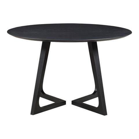 Moes Home Godenza Dining Table Round Black Ash