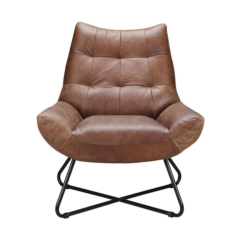 Moes Home Graduate Lounge Chair in Cappuccino