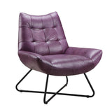 Moes Home Graduate Lounge Chair in Purple