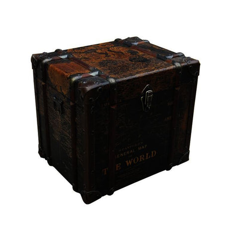 Moes Home Gulliver'S Trunk End Table in Antique