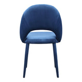 Moes Home Harding Dining Chair in Dark Blue