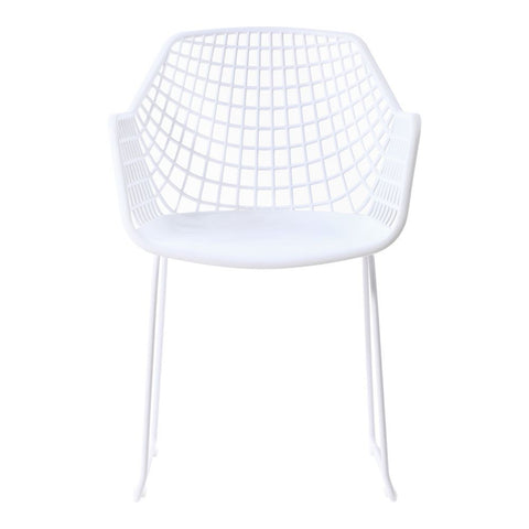 Moes Home Honolulu Chair White-Set Of Two