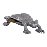 Moes Home Hungry Frog Sculpture in Nickel