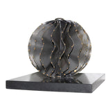 Moes Home Iron Orb Marble in Black
