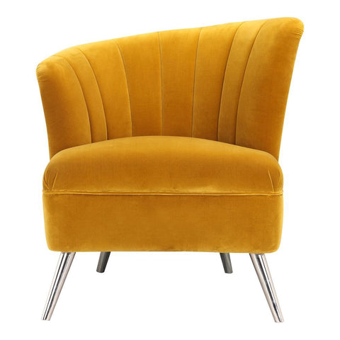 Moes Home Layan Accent Chair Left Yellow