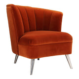 Moes Home Layan Accent Chair Right in Orange