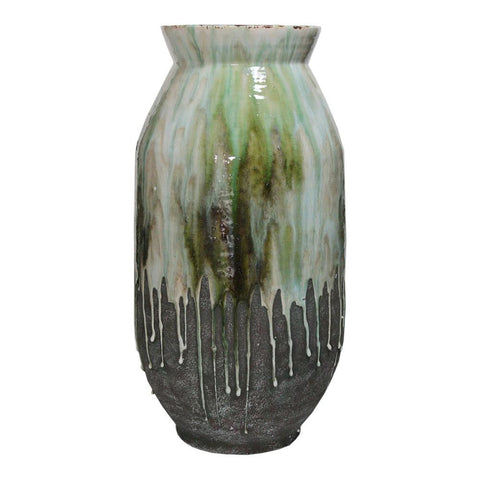 Moes Home Lindemann Ceramic Vase in Green