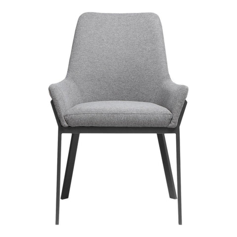 Moes Home Lloyd Dining Chair in Dark Grey - Set Of Two