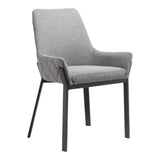 Moes Home Lloyd Dining Chair in Dark Grey - Set Of Two