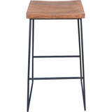 Moes Home Logan Counter Stool in Brown