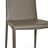 Moes Home Lusso Dining Chair in Charcoal Leather
