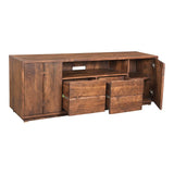 Moes Home Madagascar Media Stand in Brown
