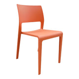 Moes Home Morrill Dining Chair in Orange - Set Of Two