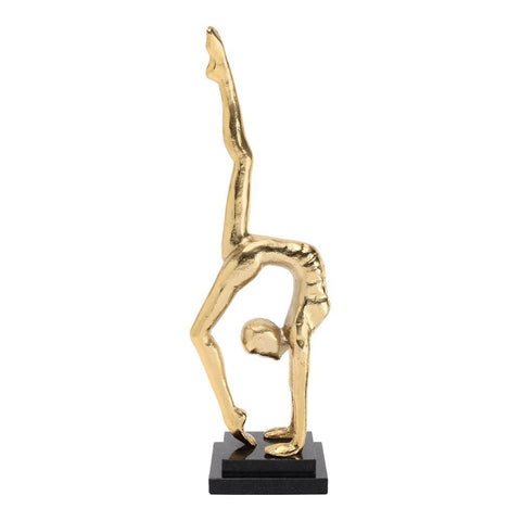 Moes Home Namaste Statue Gold