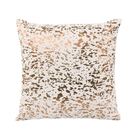Moes Home Napolean Leather Cushion In Gold