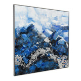 Moes Home Ocean Wall Decor in Blue