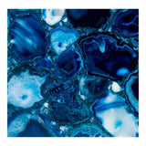 Moes Home Oceanic Blue Agate Accent Table