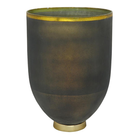 Moes Home Onyx Bowl Vase Large in Black