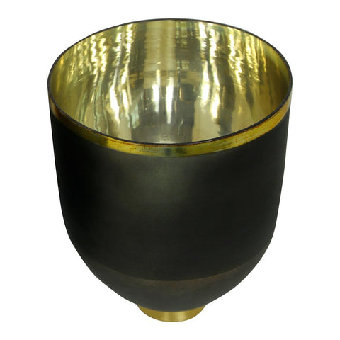 Moes Home Onyx Bowl Vase Small in Black