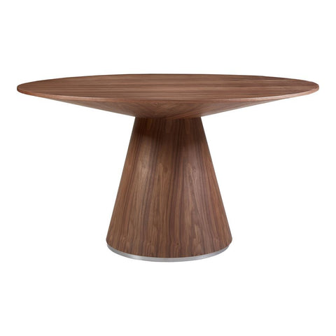 Moes Home Otago Dining Table 54In Round Walnut
