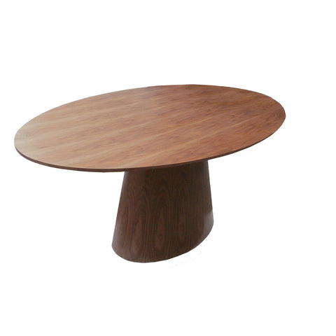 Moes Home Otago Oval Dining Table in Walnut