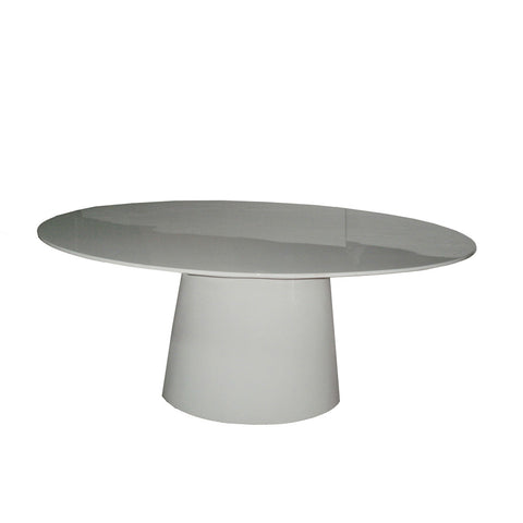 Moes Home Otago Oval Dining Table in White