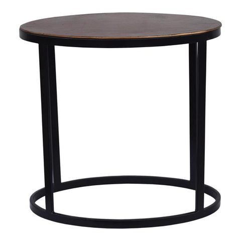Moes Home Ovoid Accent Table in Copper