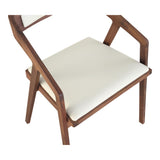 Moes Home Padma Arm Chair in Cream White