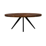 Moes Home Parq Oval Dining Table in Cappuccino