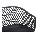 Moes Home Piazza Outdoor Chair in Black