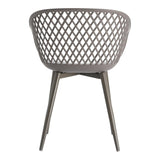 Moes Home Piazza Outdoor Chair in Grey