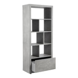 Moes Home Porter Bookcase in Light Grey