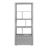 Moes Home Porter Bookcase in Light Grey