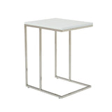 Moes Home Posta Side Table in White