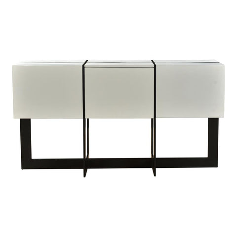 Moes Home Prado Console Table in White