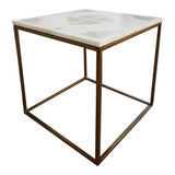 Moes Home Quarry Side Table in White