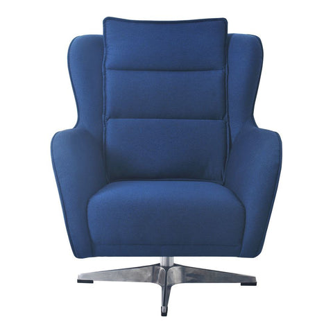 Moes Home Revolve Swivel Chair Blue