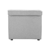 Moes Home Rodeo Chaise in Light Grey