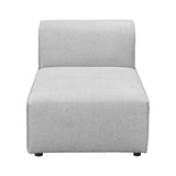 Moes Home Rodeo Chaise in Light Grey