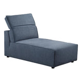 Moes Home Rodeo Chaise in Navy Blue