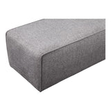 Moes Home Rodeo Ottoman in Charcoal Grey