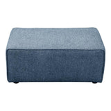 Moes Home Rodeo Ottoman in Navy Blue