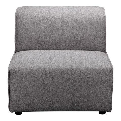 Moes Home Rodeo Slipper Chair in Charcoal Grey