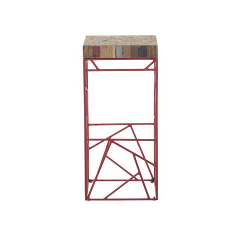 Moes Home Rubic Barstool in Red