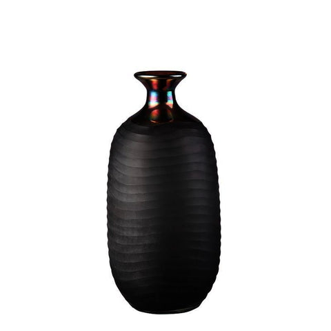 Moes Home Salton Vase in Dark Grey