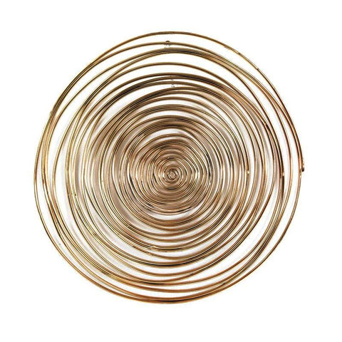 Moes Home Spirals Wall Art in Gold