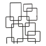 Moes Home Steel Squares Wall Decor in Black