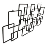Moes Home Steel Squares Wall Decor in Black